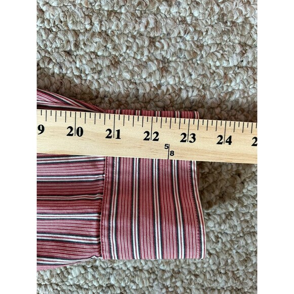 Cutter And Buck Ohio State Shirt Mens Size Medium Striped Logo Button Down - Picture 10 of 10